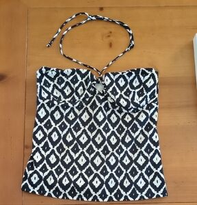 Shoshanna Navy and White Swimwear